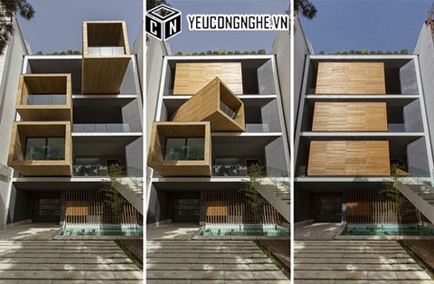 Ngôi nhà ở Tehran với các phòng có thể xoay 90 độ siêu ấn tượng