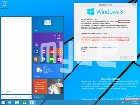 Microsoft sẽ công bố Windows 9 vào ngày 30/9