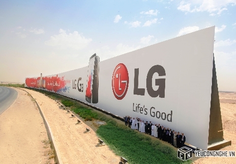 LG lập kỷ lục Guinness “quảng cáo ngoài trời lớn nhất thế giới”