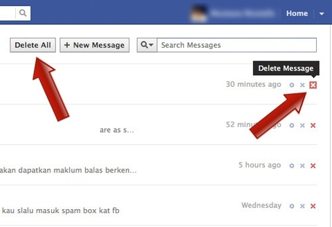 Xóa tất cả tin nhắn Facebook bằng một cú nhấn