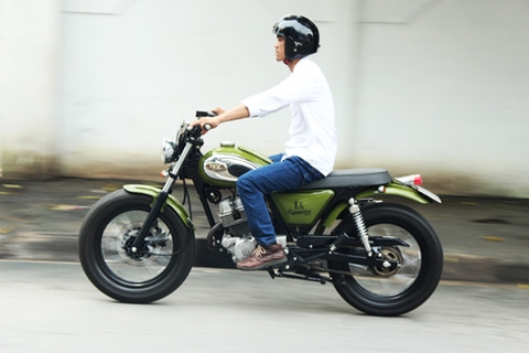 Chiêm ngưỡng Honda Custom LA250 phong cách scrambler của thợ Việt