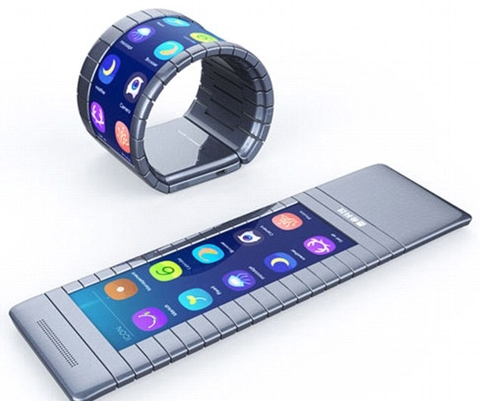 Smartphone bẻ cong thành vòng đầu tiên thế giới ra mắt
