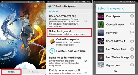 Tuyệt chiêu biến hình nền của Android thành 3D như iPhone