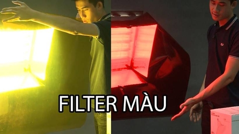 Làm thế nào để đổi màu / giảm độ sáng cho đèn led chỉ có ánh sáng trắng khi quay phim? 