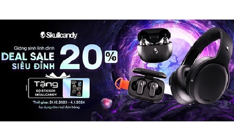 Chương trình khuyến mãi Xmas 2023 - New Year 2024 từ Skullcandy Vietnam