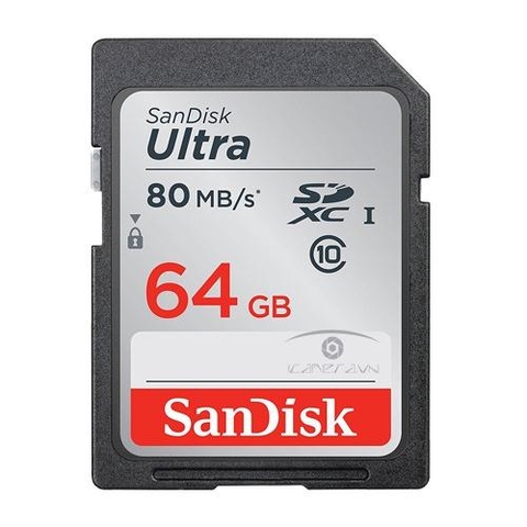 Thẻ nhớ SDXC SanDisk Ultra 64GB tốc độ 80MB/s SDSDUNC-064G-GN6IN