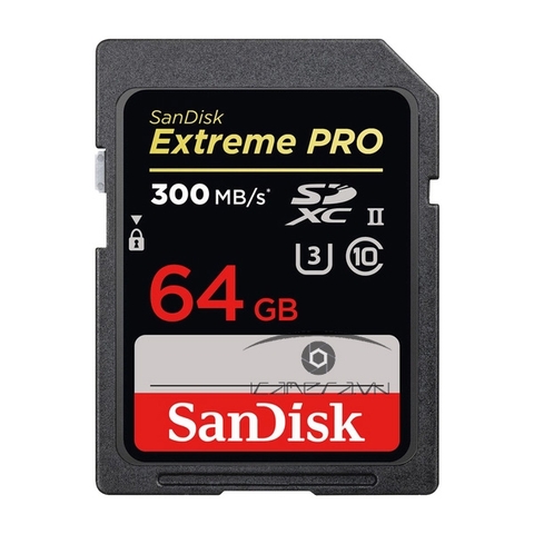 Thẻ nhớ SDXC SanDisk Extreme Pro 64GB 300Mb/s