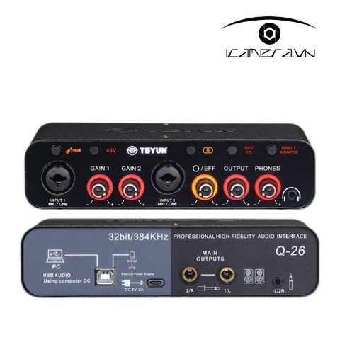 SoundCard thu âm Teyun Q-26