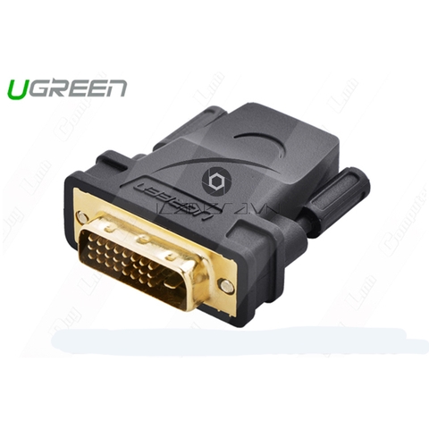 Đầu chuyển đổi DVI (24+1) sang HDMI (âm) Ugreen 20124