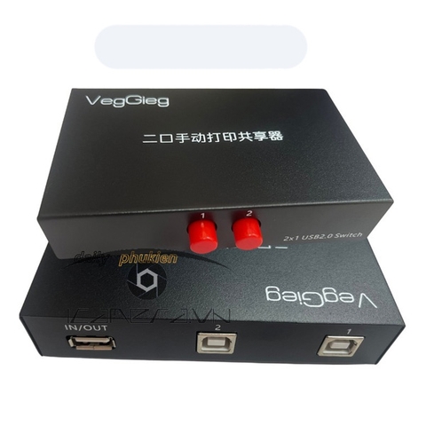 Bộ chia USB 2.0 ra 2 cổng máy in VegGieg V-F401