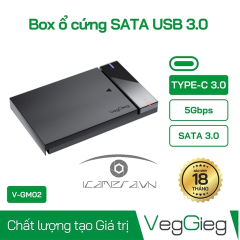 Box ổ cứng USB 3.0 Cáp TypeC - V-GM02