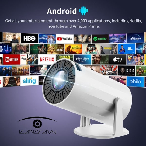 Máy chiếu mini HY300 PRO hệ điều hành Android
