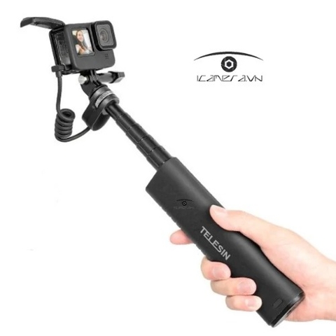 Gậy chụp ảnh Telesin liền pin dùng cho GoPro máy ảnh điện thoại