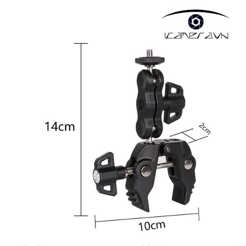 Bộ kẹp càng cua và tay Arm mini gắn phụ kiện đèn KA1460