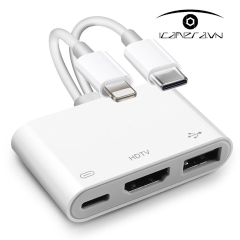 Bộ chuyển đổi tín hiệu LC9 Lightning Type-C ra HDMI
