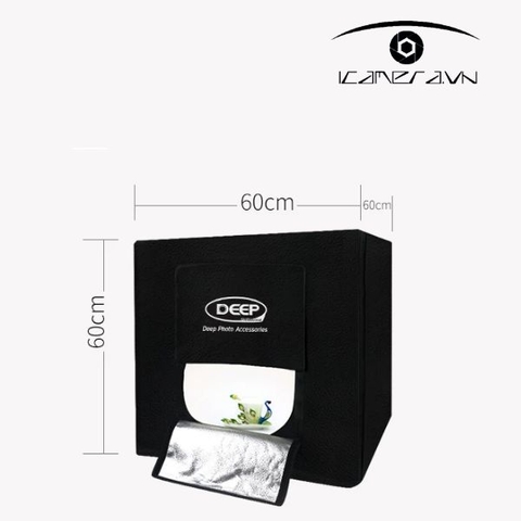 Hộp chụp sản phẩm Deep 60x60cm có đèn led