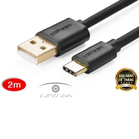 Cáp USB Type C To USB 2.0 Ugreen 30161 Dài 2M Cao Cấp