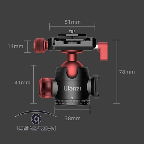 Đầu ball head Ulanzi U-70 Creative Cold Shoe