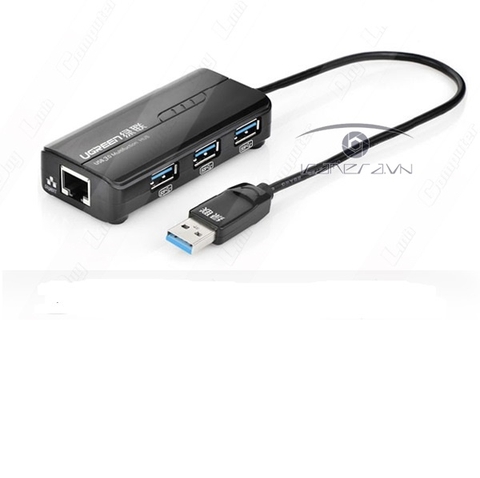 Ugreen 20265 Cáp USB 3.0 to Lan Gigabit 10/100/1000 + 3 Cổng USB 3.0