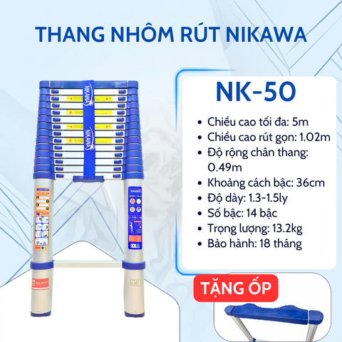 Thang rút đơn Nikawa NK-50 (5m)