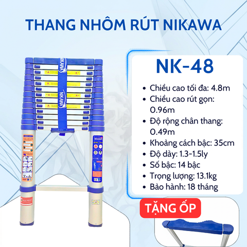 Thang rút đơn Nikawa NK-48 (4,8m)