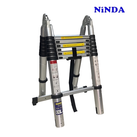 Thang nhôm rút gọn chữ A Ninda ND-38AI