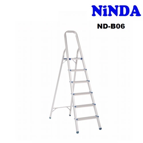 (6 bậc) Thang nhôm ghế gia đình Ninda ND-B06