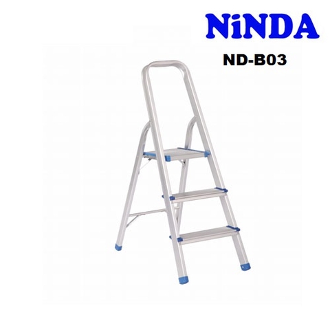 (3 bậc) Thang nhôm ghế gia đình Ninda ND-B03