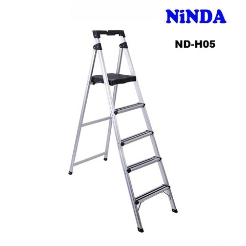 Thang nhôm ghế gia đình 5 bậc Ninda ND-H05