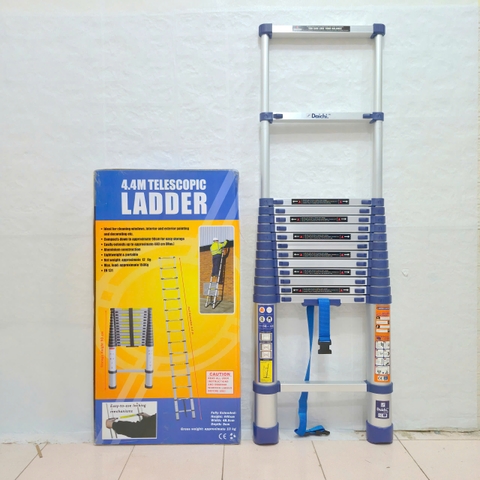 Thang rút đơn Daichi màu xanh 4.4m TDA-44X (TẶNG ỐP)