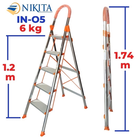 Thang Ghế Inox 5 Bậc Nikita NKT-IN05