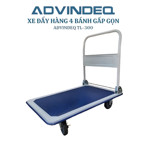 Xe đẩy hàng sàn thép Advindeq TL-300 tải trọng 300kg