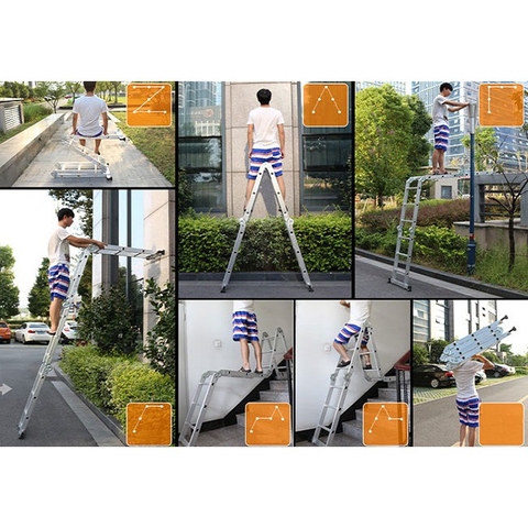 Thang gấp 4 khúc Ameca AMC-M204 (2.3m)