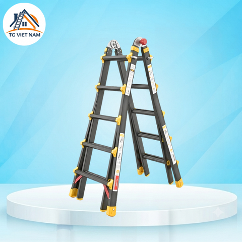 Thang nhôm gấp (rút lồng) đa năng Benboo BB-45 5 bậc
