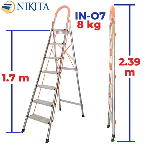 Thang Ghế Inox 7 Bậc  Nikita NKT-IN07