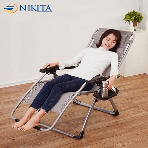 Ghế gấp thư giãn Nikita có khay đựng ly - NIKA 139A