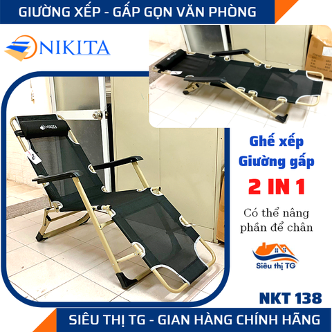 Giường gấp văn phòng NIKA-138 bạt lưới