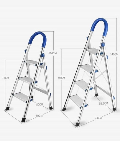 Thang ghế inox 5 bậc NiNDA NDI-05 (SS-45)