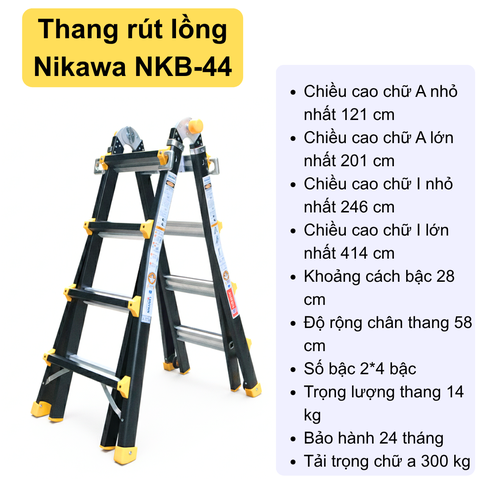 Thang gấp đa năng Nikawa NKB-44 (2,1m)