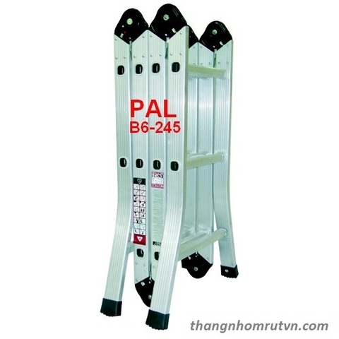 (3,7m) Thang gấp 4 đoạn Đài Loan PAL B6-245