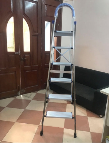 Thang ghế inox 6 bậc NiNDA NDI-06 (SS-46)