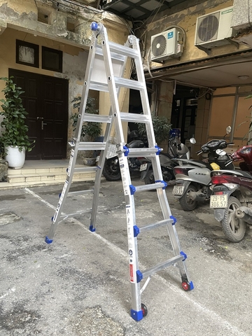 Thang nhôm gấp (rút lồng) đa năng Nikawa NKE-44