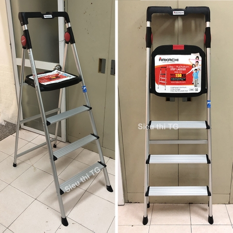 Thang nhôm ghế 4 bậc Hakachi HL-04