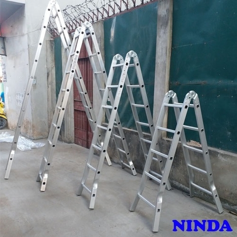 Thang Chữ A 2m Ninda ND-207 Khóa Tự Động