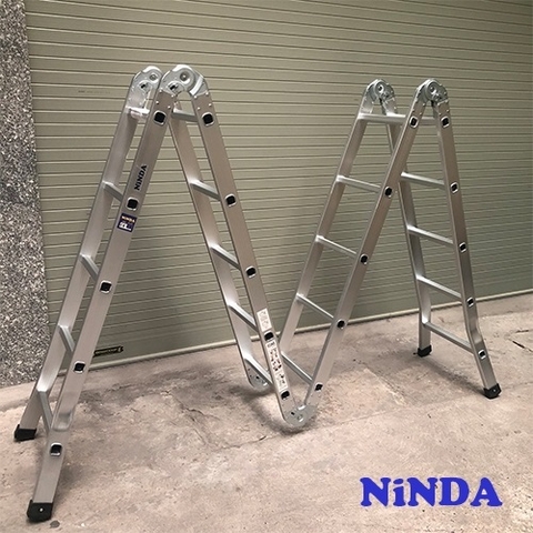 Thang nhôm Gấp 4 Khúc Ninda ND-405 (2.8m)
