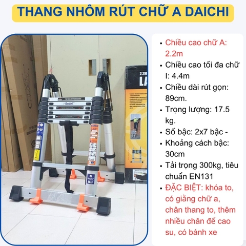 Thang Rút Chữ A Daichi DAX-22AI (2.2 – 4.4m)