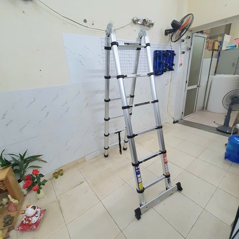 Thang nhôm rút gọn chữ A Daichi DA-38AI (1,9m – 3,8m)