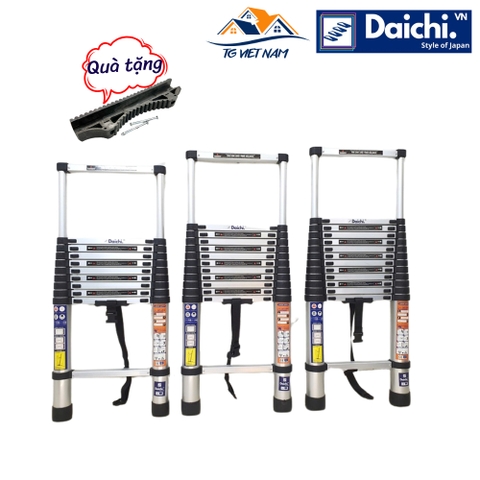 Thang nhôm rút đơn Daichi DA-440 (4m4) (Tặng phụ kiện)