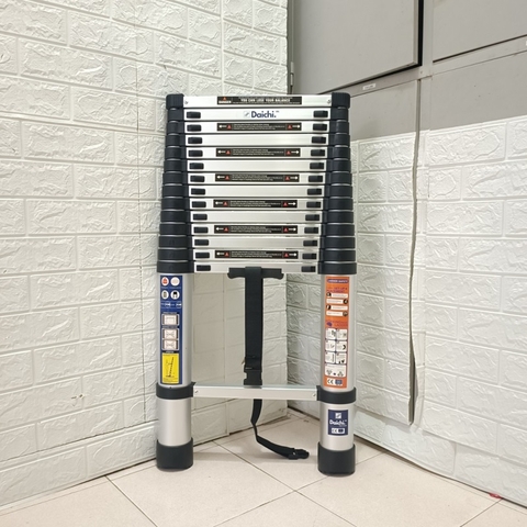 Thang nhôm rút đơn Daichi DA-440 (4m4) (Tặng phụ kiện)