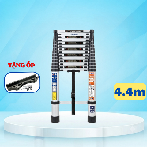 Thang rút đơn Daichi màu đen 4.4m TDA-44 (TẶNG ỐP)